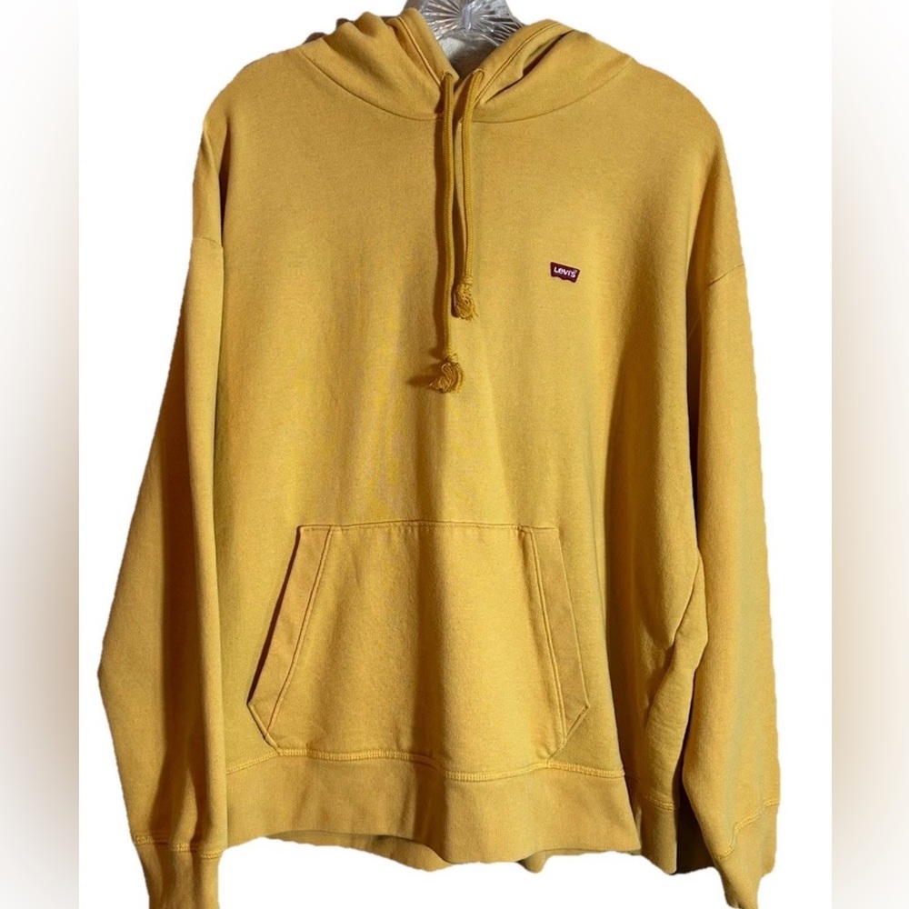Levis Original Housemark Yellow Hoodie With Logo Men/Women Size XL